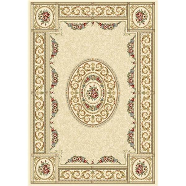 Dynamic Rugs Ancient Garden 7 ft. 10 in. x 11 ft. 2 in. 57226-6464 Rug - Ivory AN912572266464